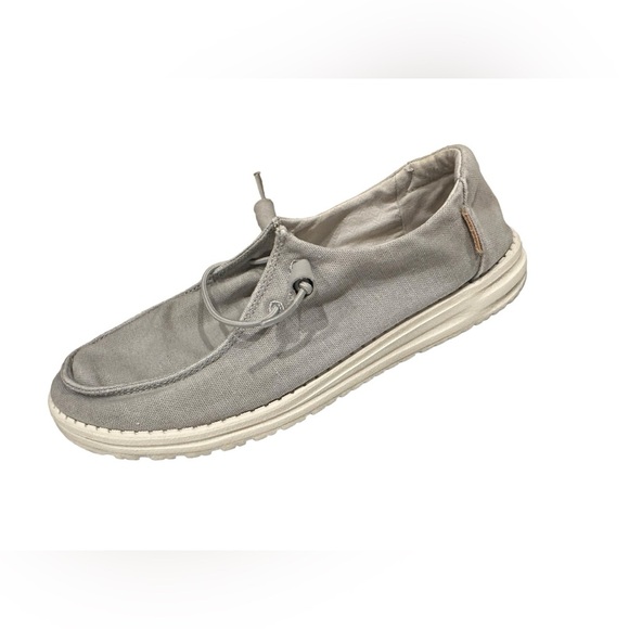 Women’s Hey Dude Wendy Chambray Light Gray Size 10 - Picture 1 of 7